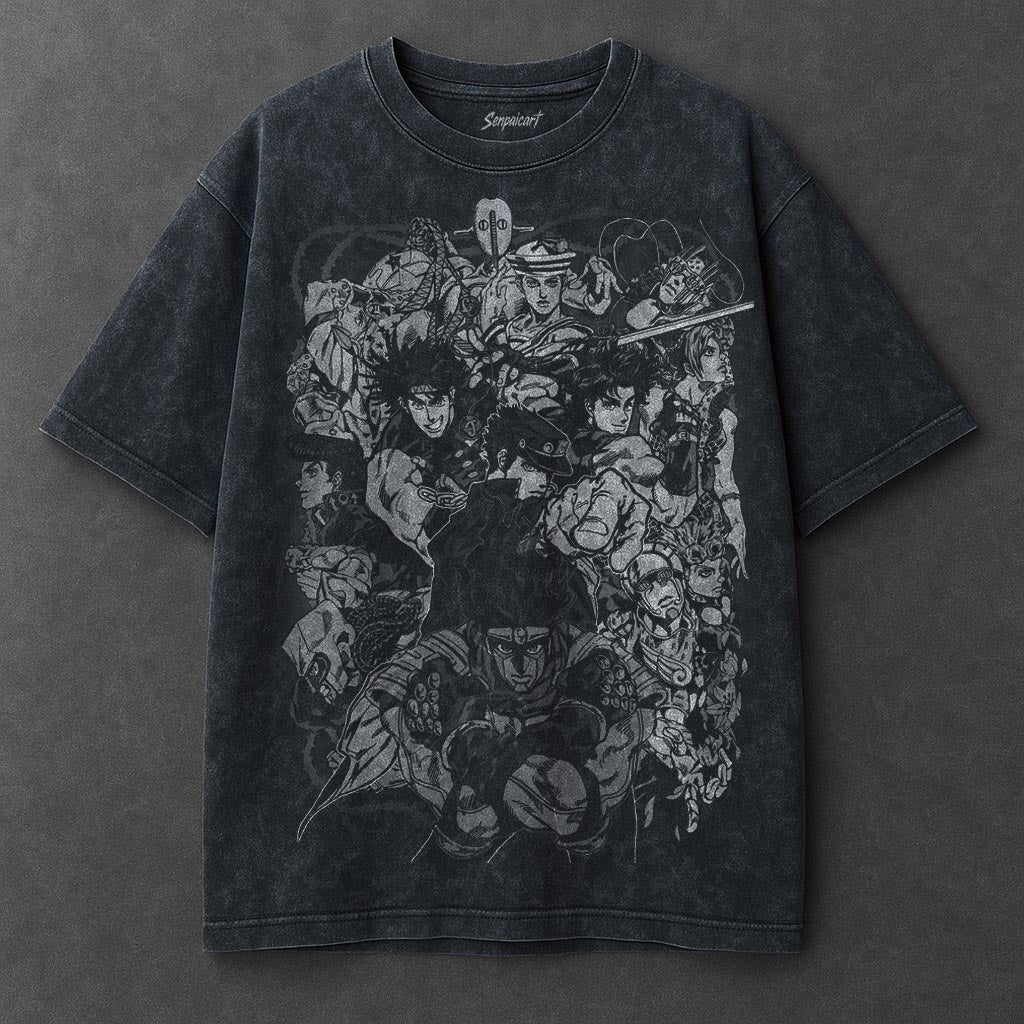Jojo Premium Breezy Navy Blue Washed T-Shirt