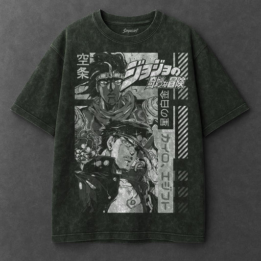 Jojo Premium Airy Vintage Green Washed T-Shirt