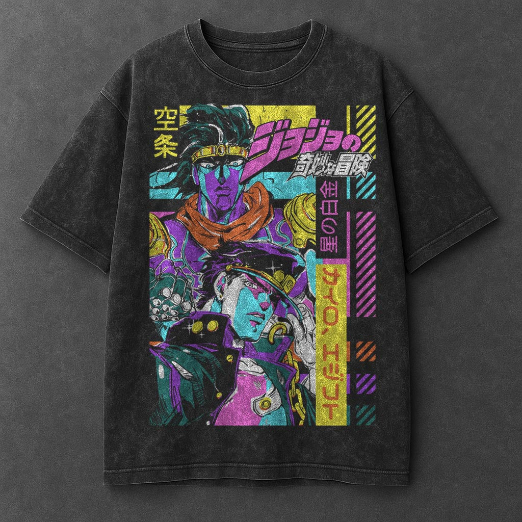 Jojo Premium Loose Black Washed T-Shirt