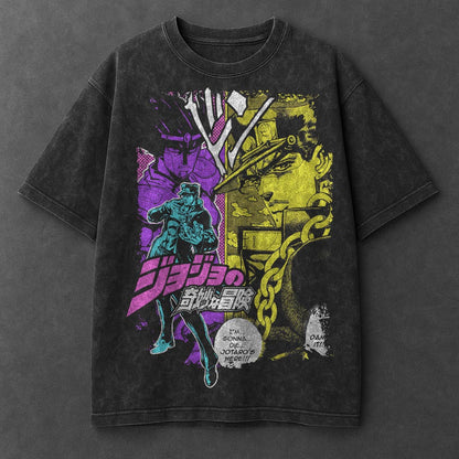 Jojo Premium Oversized Black Washed T-Shirt
