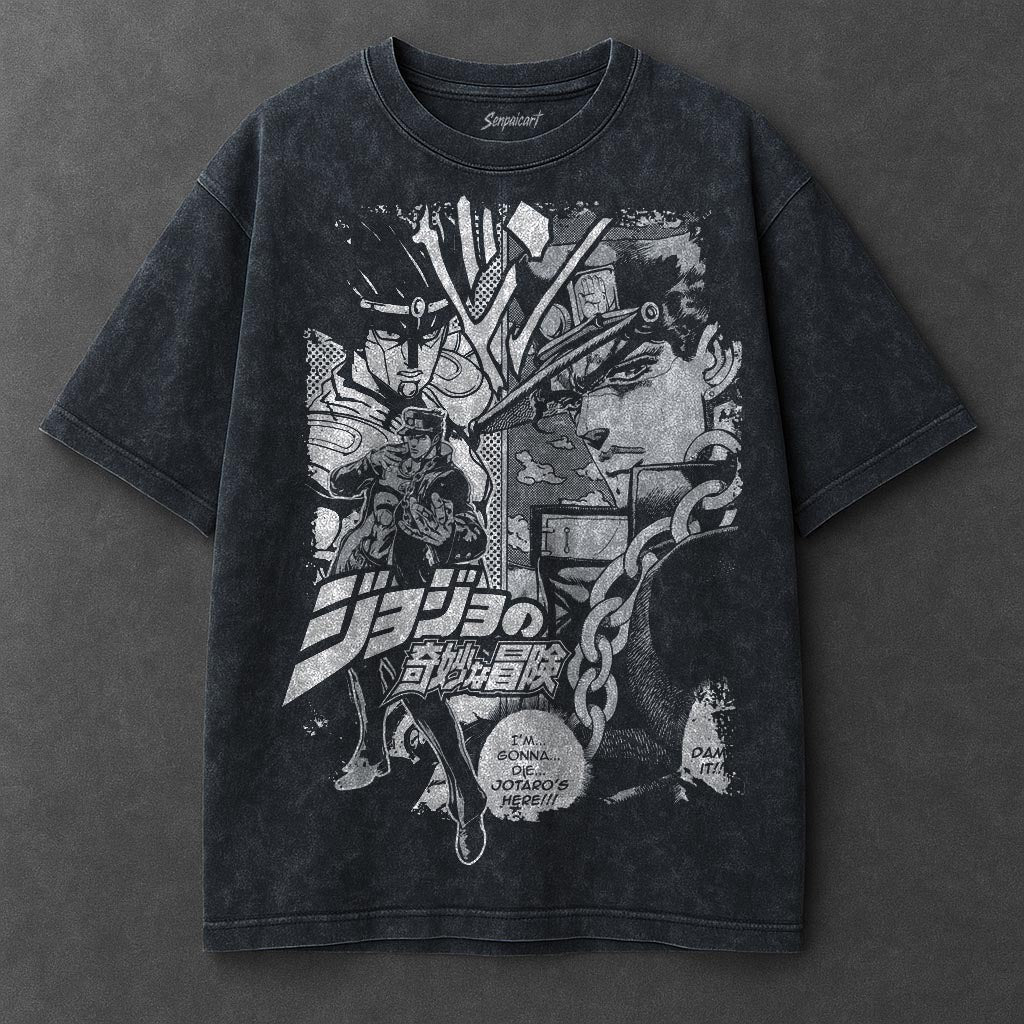 Jojo Premium Flowy Navy Blue Washed T-Shirt