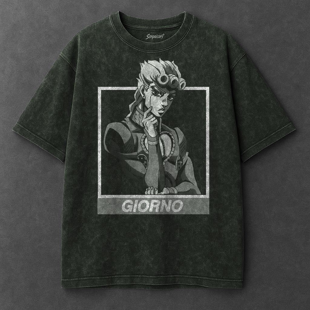 Jojo Premium Relaxed Vintage Green Washed T-Shirt