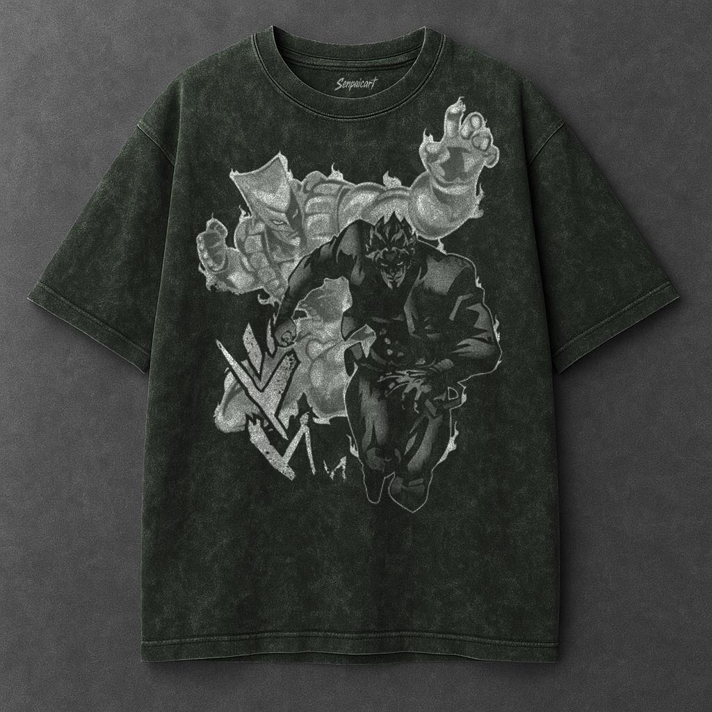 Jojo Premium Soft Vintage Green Washed T-Shirt