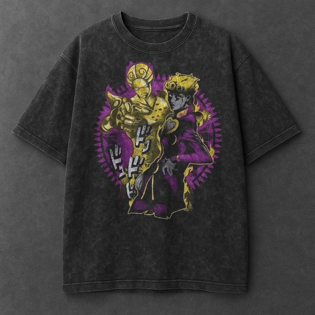 Jojo Premium Roomy Black Washed T-Shirt