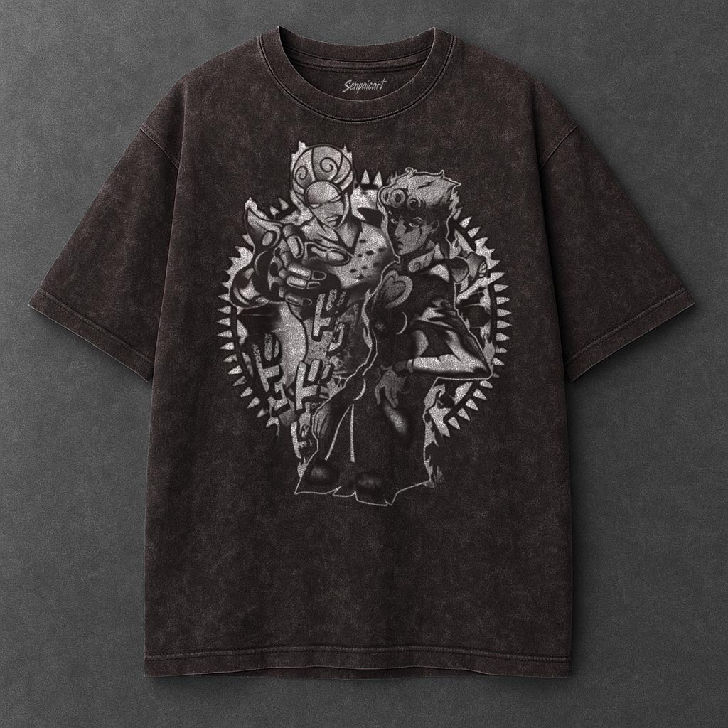 Jojo Premium Loose Brown Washed T-Shirt