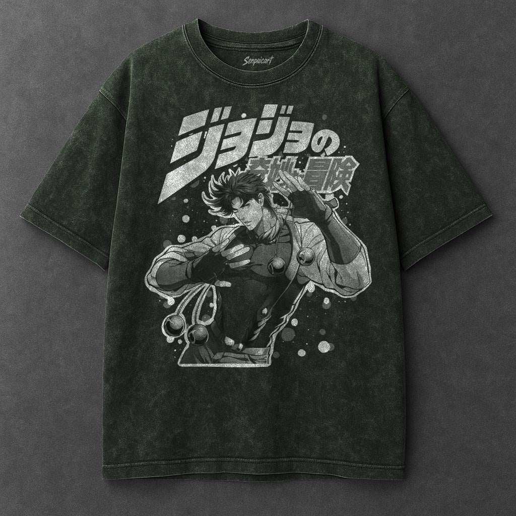 Jojo Premium Slouchy Vintage Green Washed T-Shirt