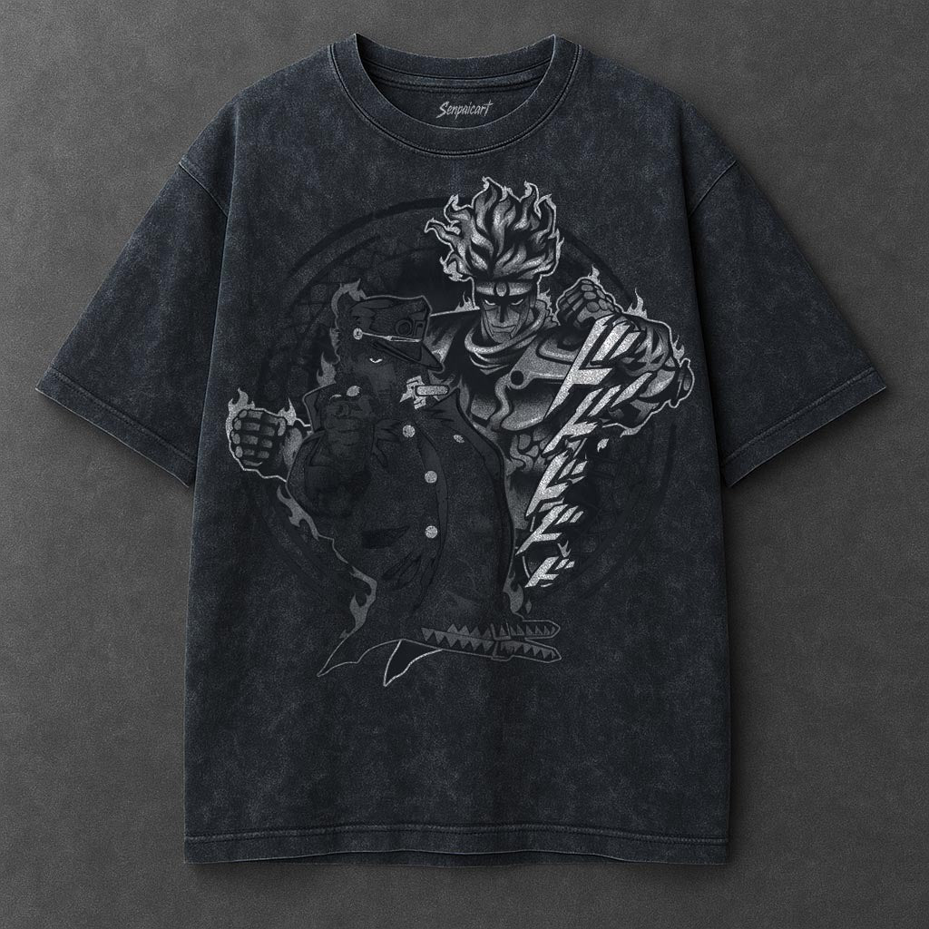 Jojo Premium Roomy Navy Blue Washed T-Shirt