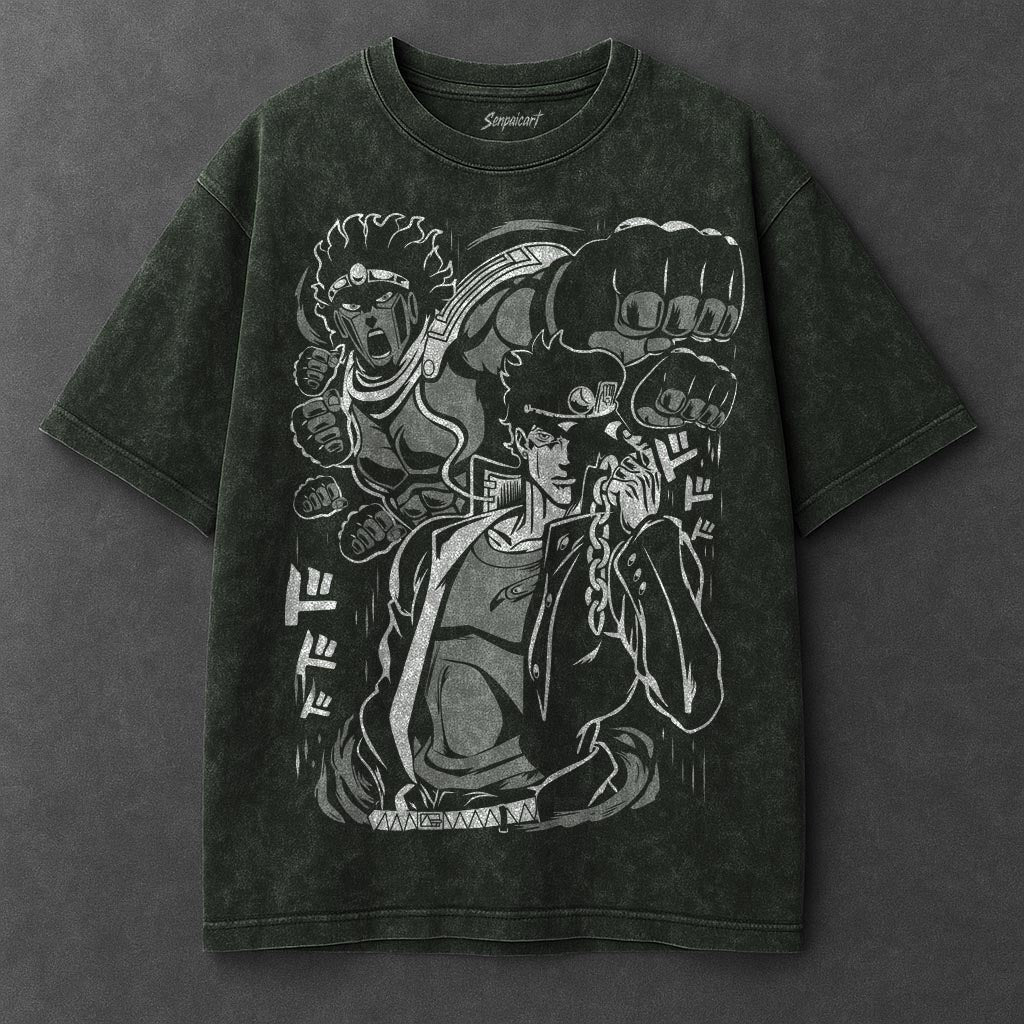 Jojo Premium Comfy Vintage Green Washed T-Shirt