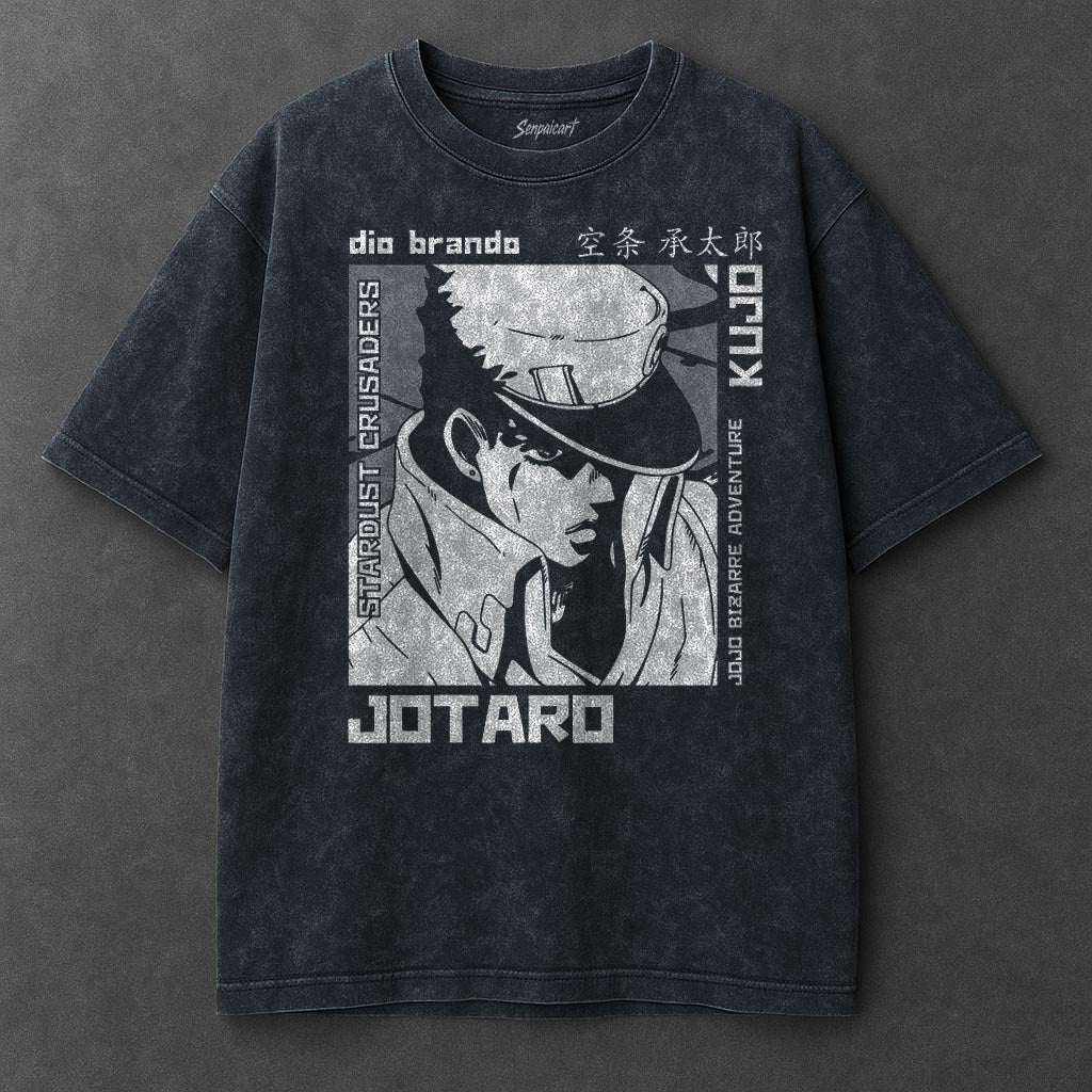 Jojo Premium Soft Navy Blue Washed T-Shirt