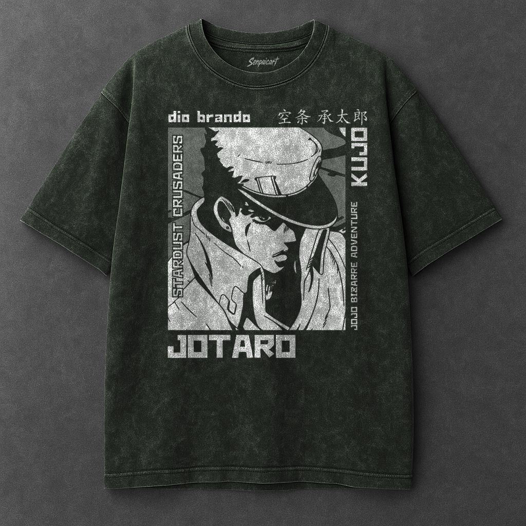 Jojo Premium Effortless Vintage Green Washed T-Shirt