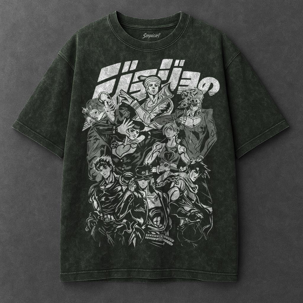 Jojo Premium Lightweight Vintage Green Washed T-Shirt