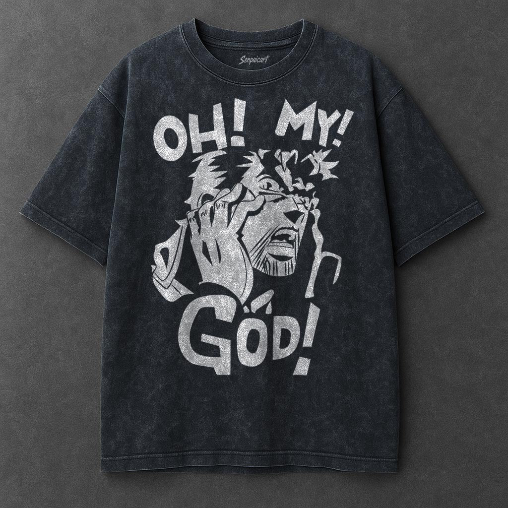 Jojo Premium Effortless Navy Blue Washed T-Shirt