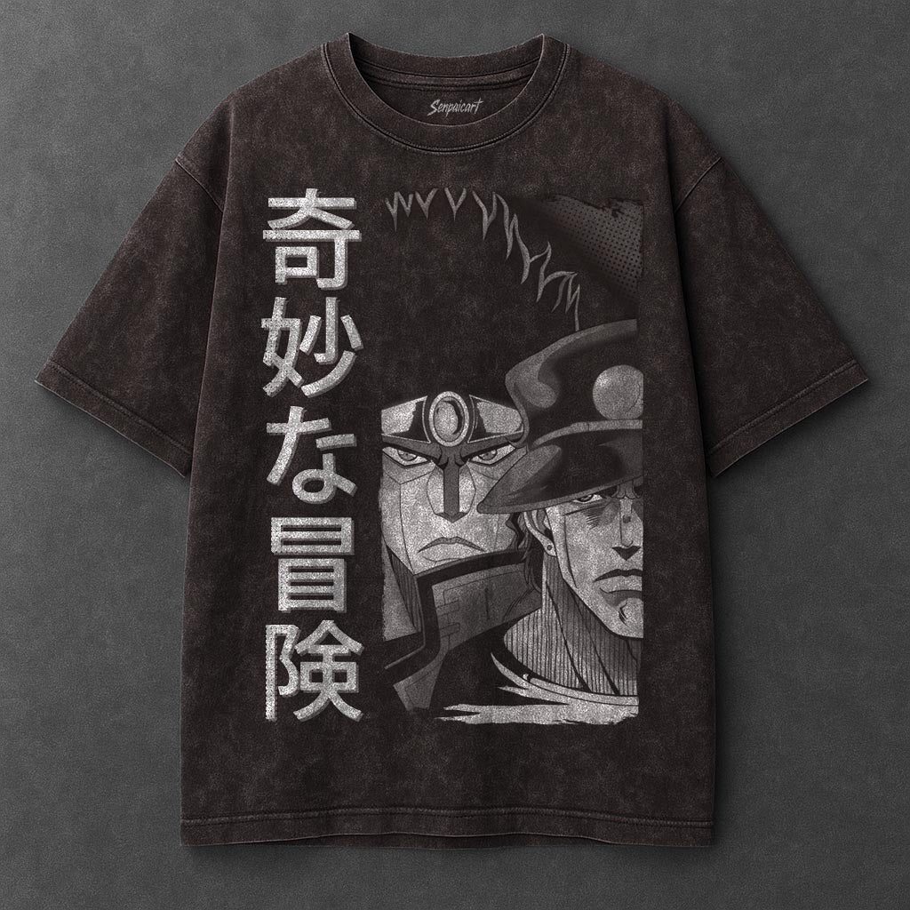 Jojo Premium Casual Brown Washed T-Shirt