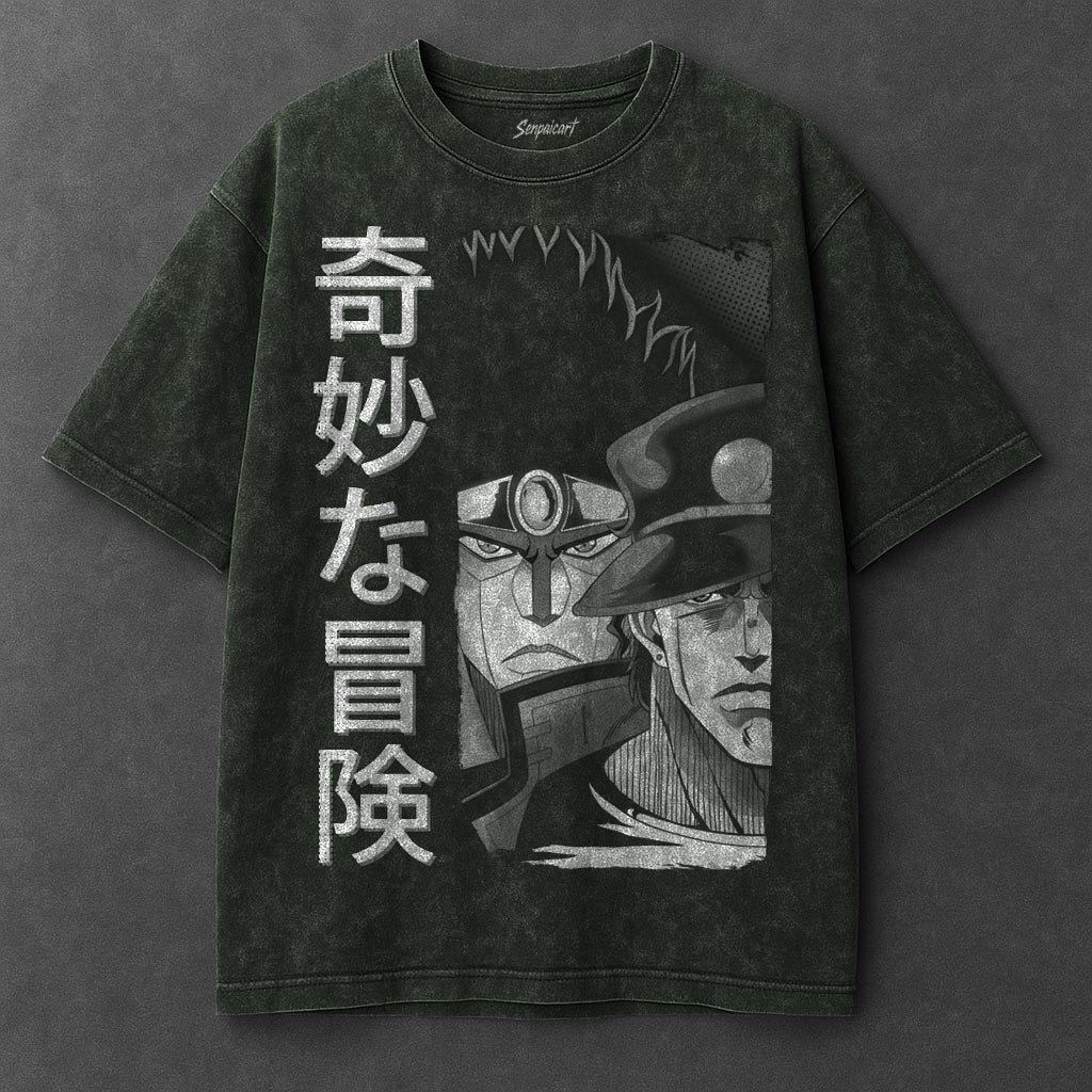Jojo Premium Drapey Vintage Green Washed T-Shirt