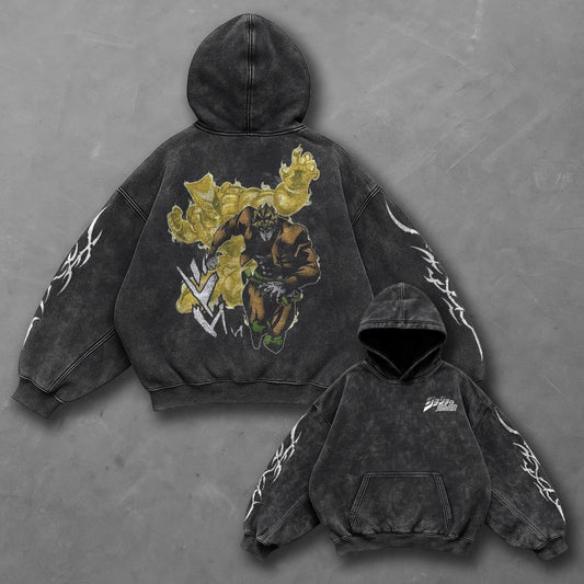 Jojo Oversized Timeless Black Washed Hoodie