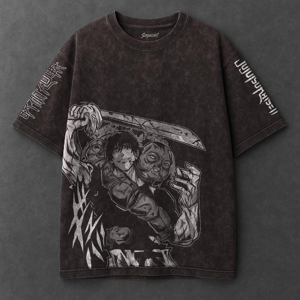 Jujutsu Kaisen Premium Comfy Brown Washed T-Shirt