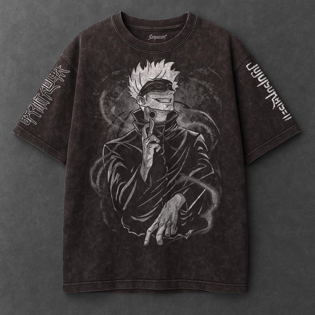 Jujutsu Kaisen Premium Drapey Brown Washed T-Shirt