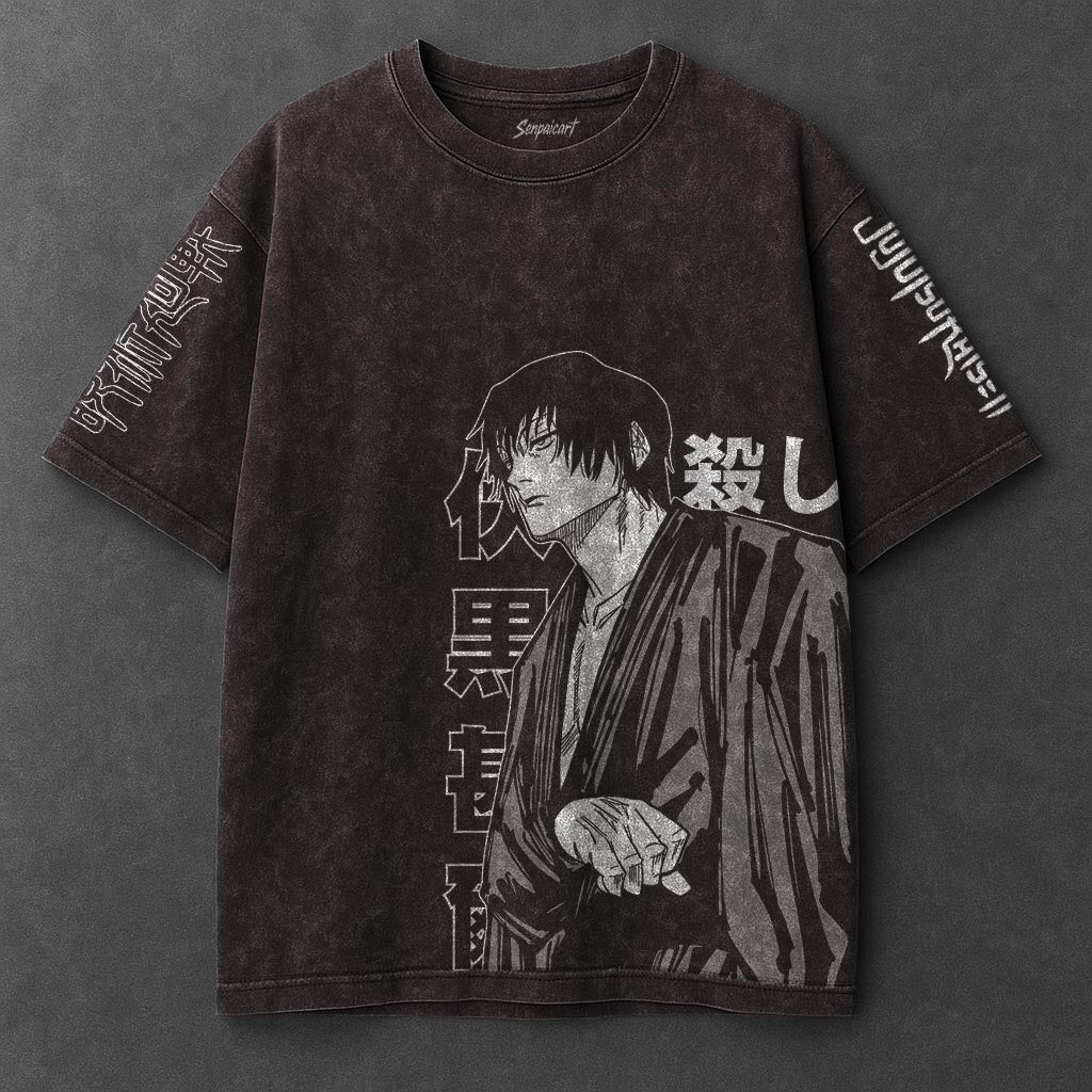 Jujutsu Kaisen Premium Airy Brown Washed T-Shirt