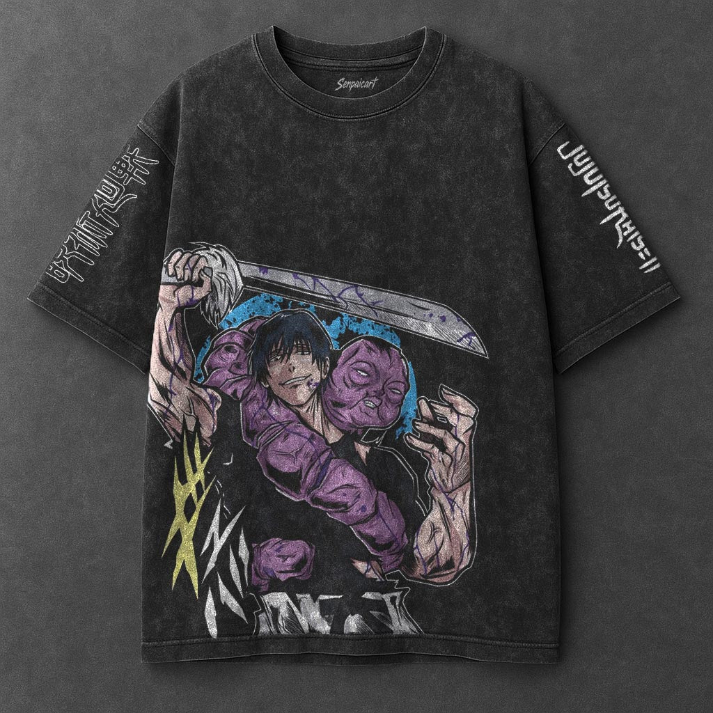 Jujutsu Kaisen Premium Lightweight Black Washed T-Shirt