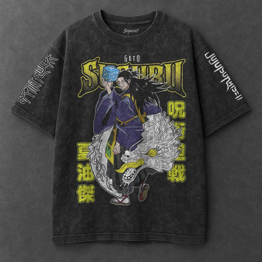 Jujutsu Kaisen Premium Airy Black Washed T-Shirt