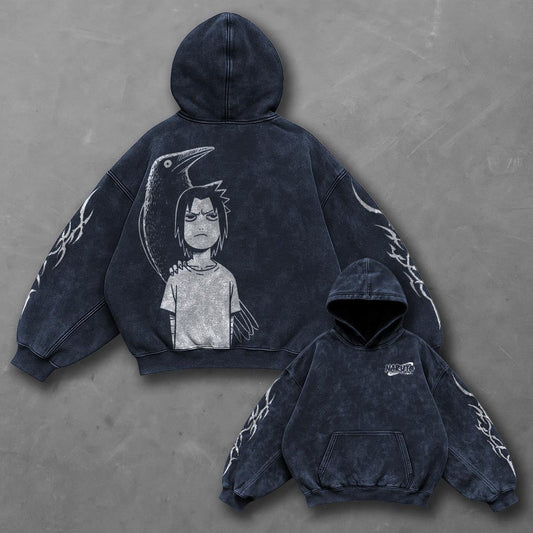 Naruto Signature Blue Washed Hoodie