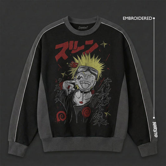Naruto Premium Black Grey Sweatshirt