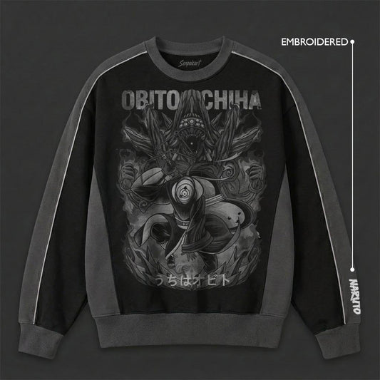 Naruto Minimal Black Grey Sweatshirt