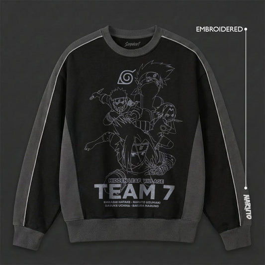 Naruto Clean Black Grey Sweatshirt
