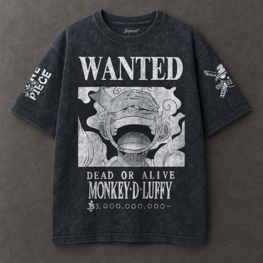 One Piece Breezy Blue Washed T-shirt