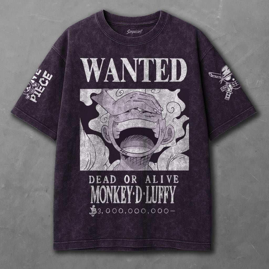 One Piece Tunic-like Violet Washed T-shirt