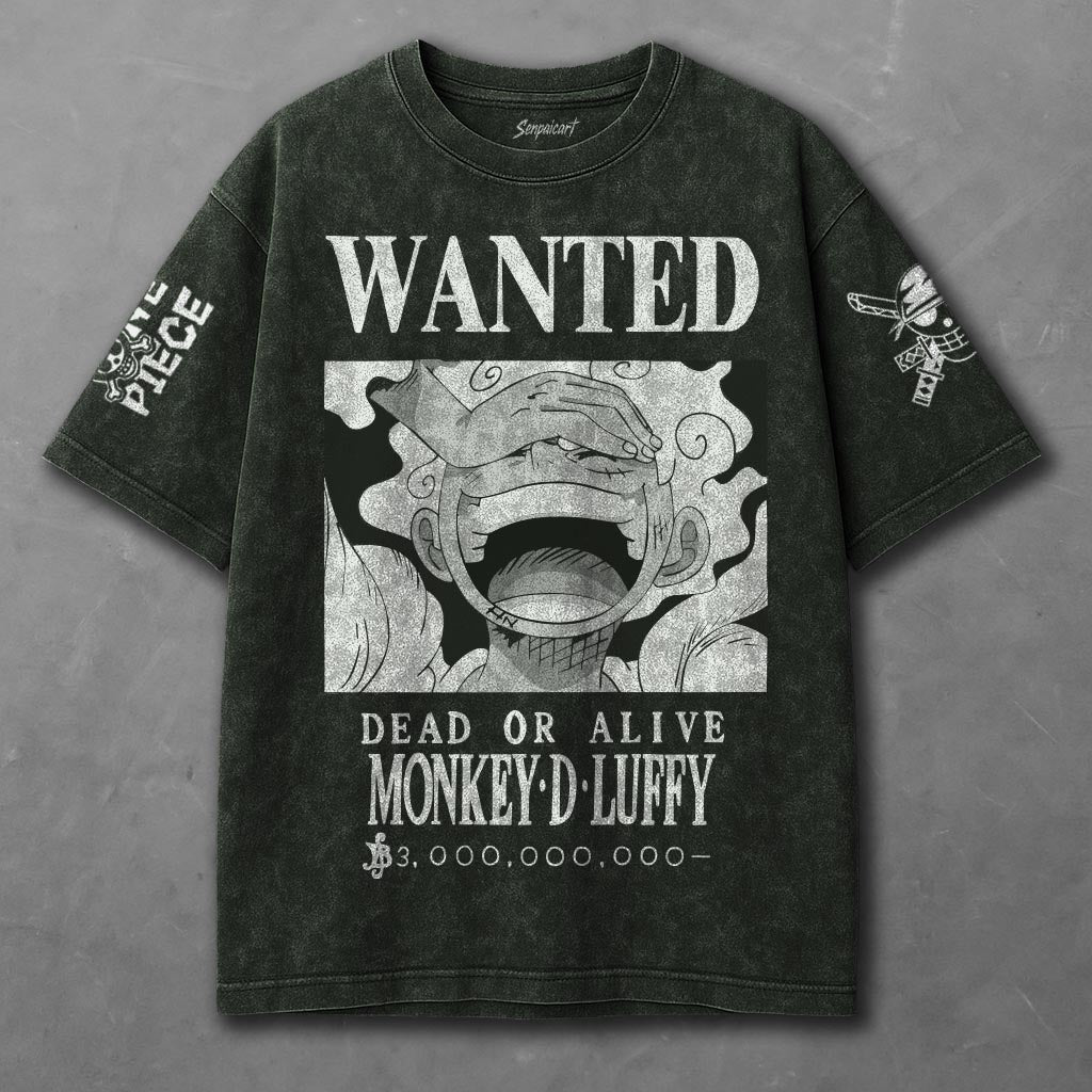 One Piece Soft Green Washed T-shirt