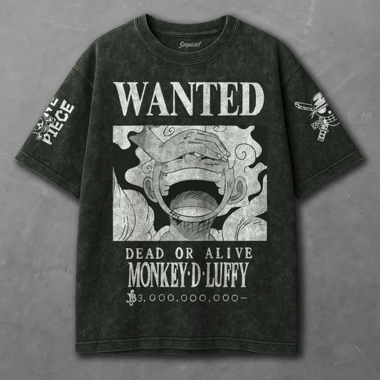 One Piece Soft Green Washed T-shirt