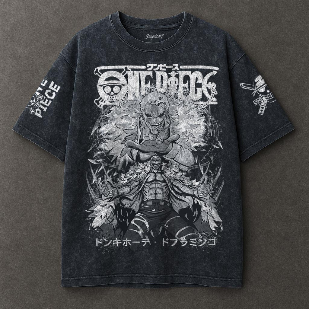 One Piece Flowy Blue Washed T-shirt