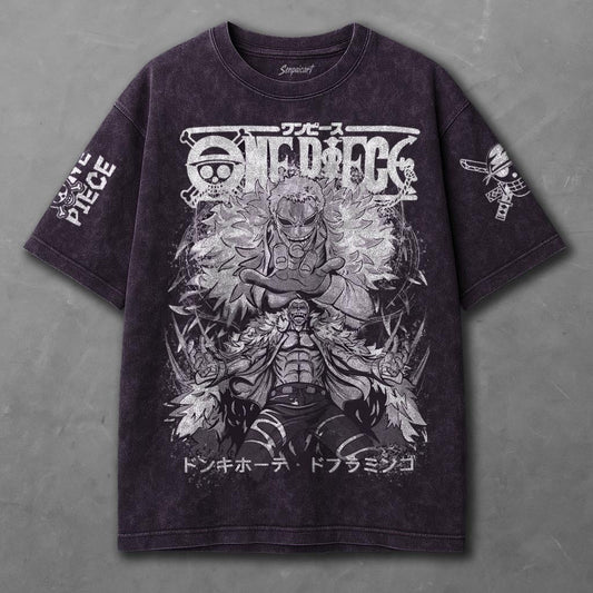 One Piece Oversized Violet Washed T-shirt