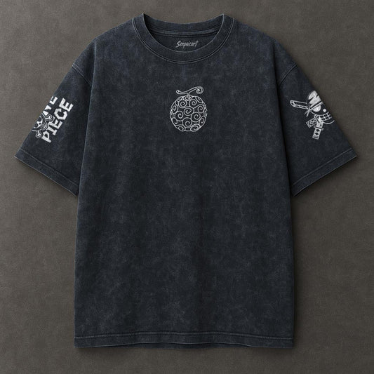 One Piece Easygoing Blue Washed T-shirt