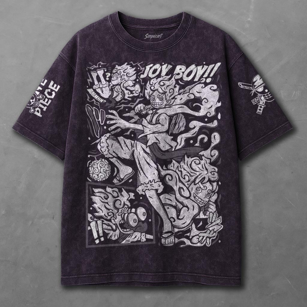 One Piece Breezy Violet Washed T-shirt