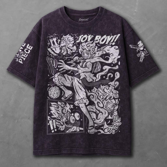 One Piece Breezy Violet Washed T-shirt