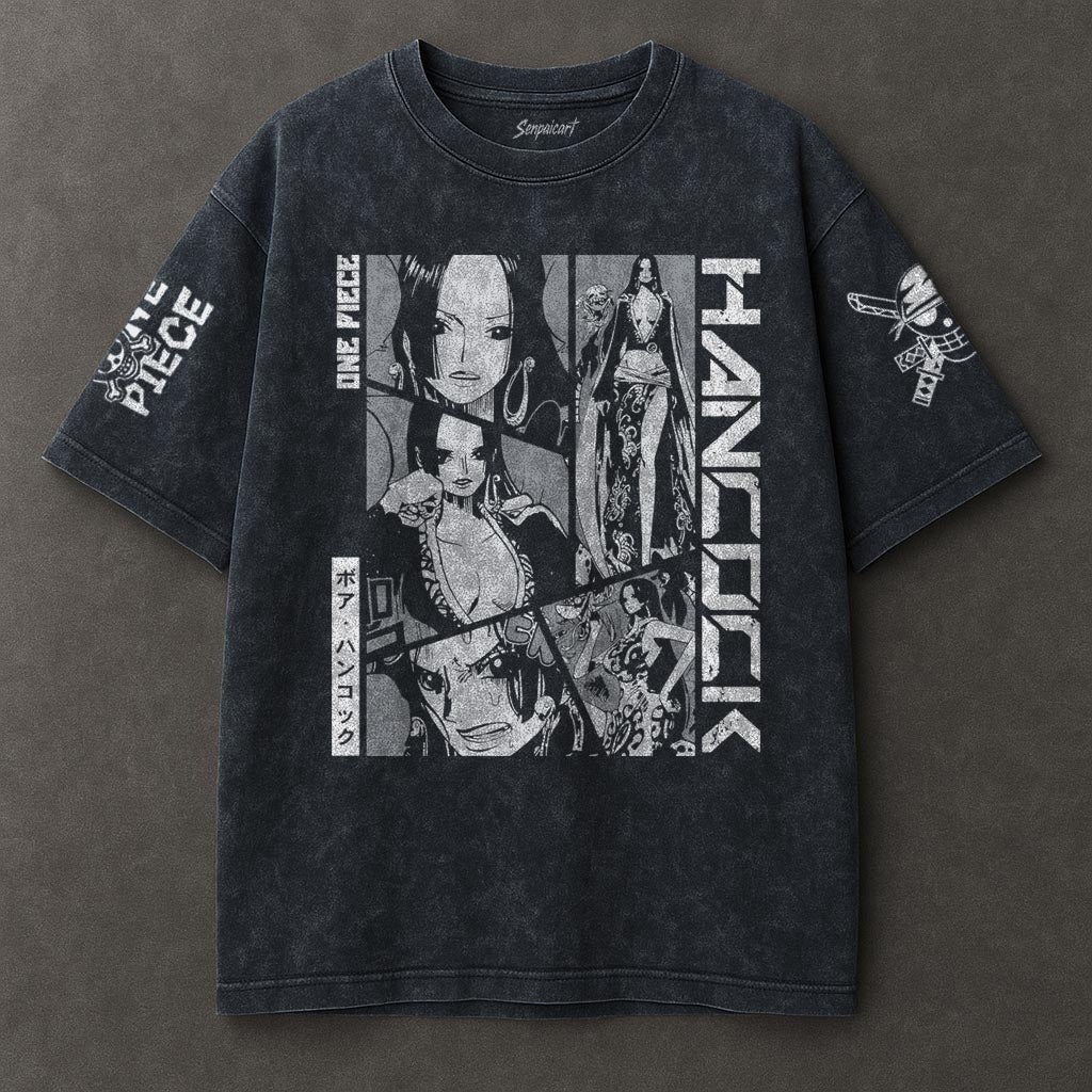 One Piece Extended Blue Washed T-shirt