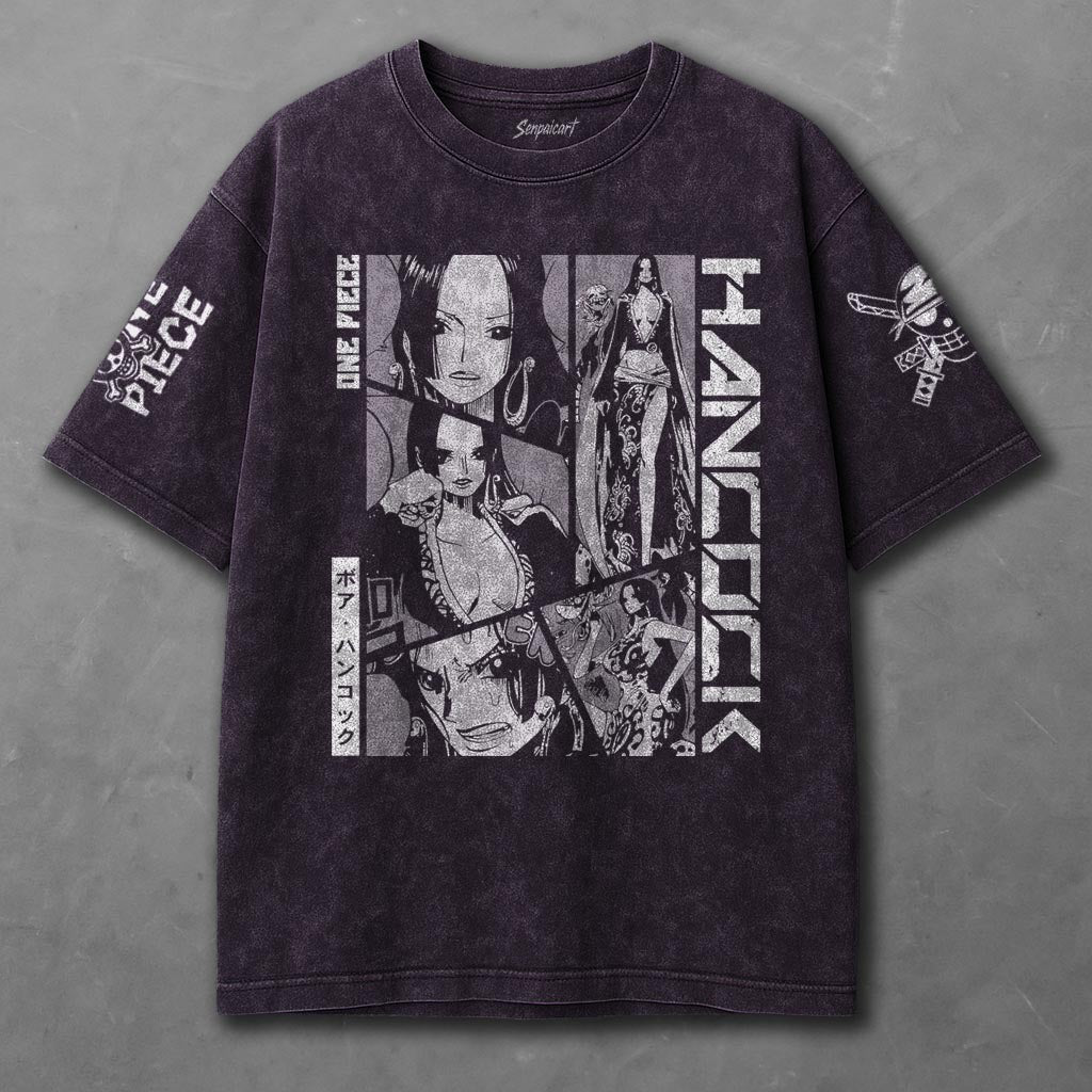 One Piece Loose Violet Washed T-shirt