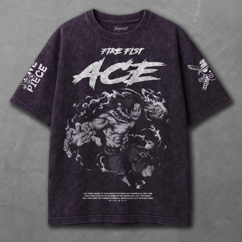 One Piece Soft Violet Washed T-shirt