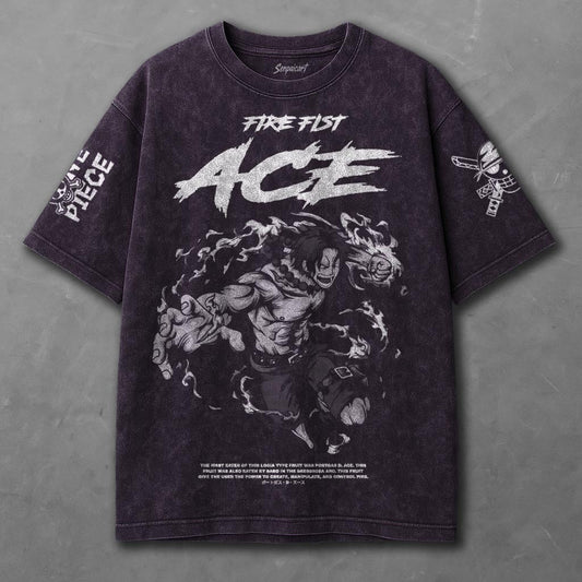One Piece Soft Violet Washed T-shirt