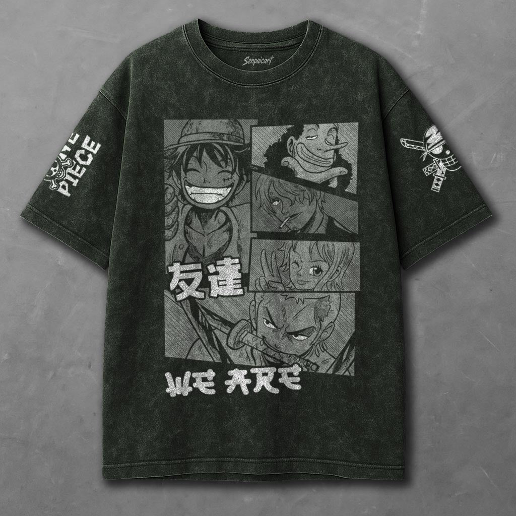 One Piece Airy Green Washed T-shirt
