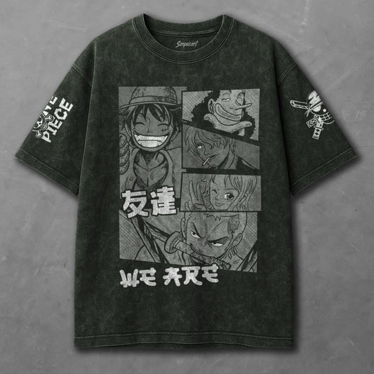 One Piece Airy Green Washed T-shirt