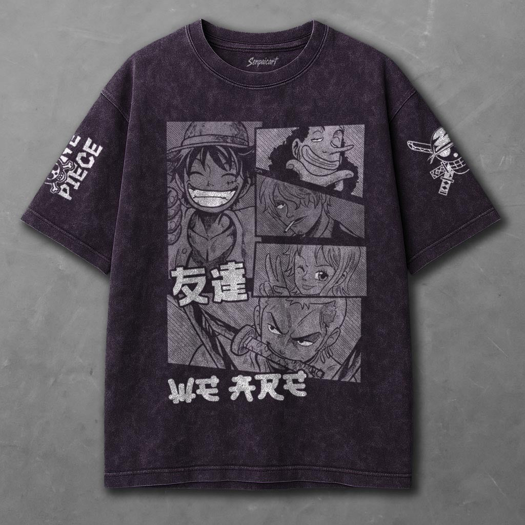 One Piece Roomy Violet Washed T-shirt