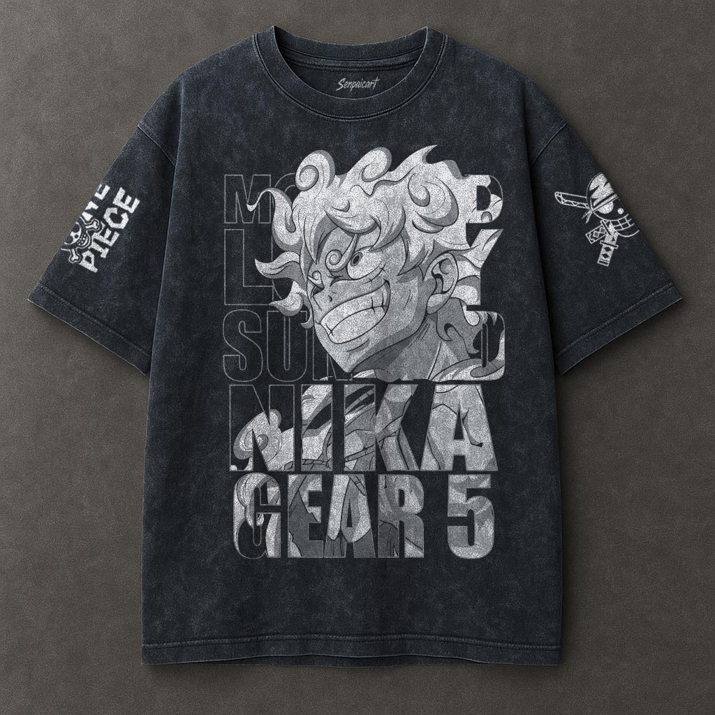 One Piece Relaxed Blue Washed T-shirt