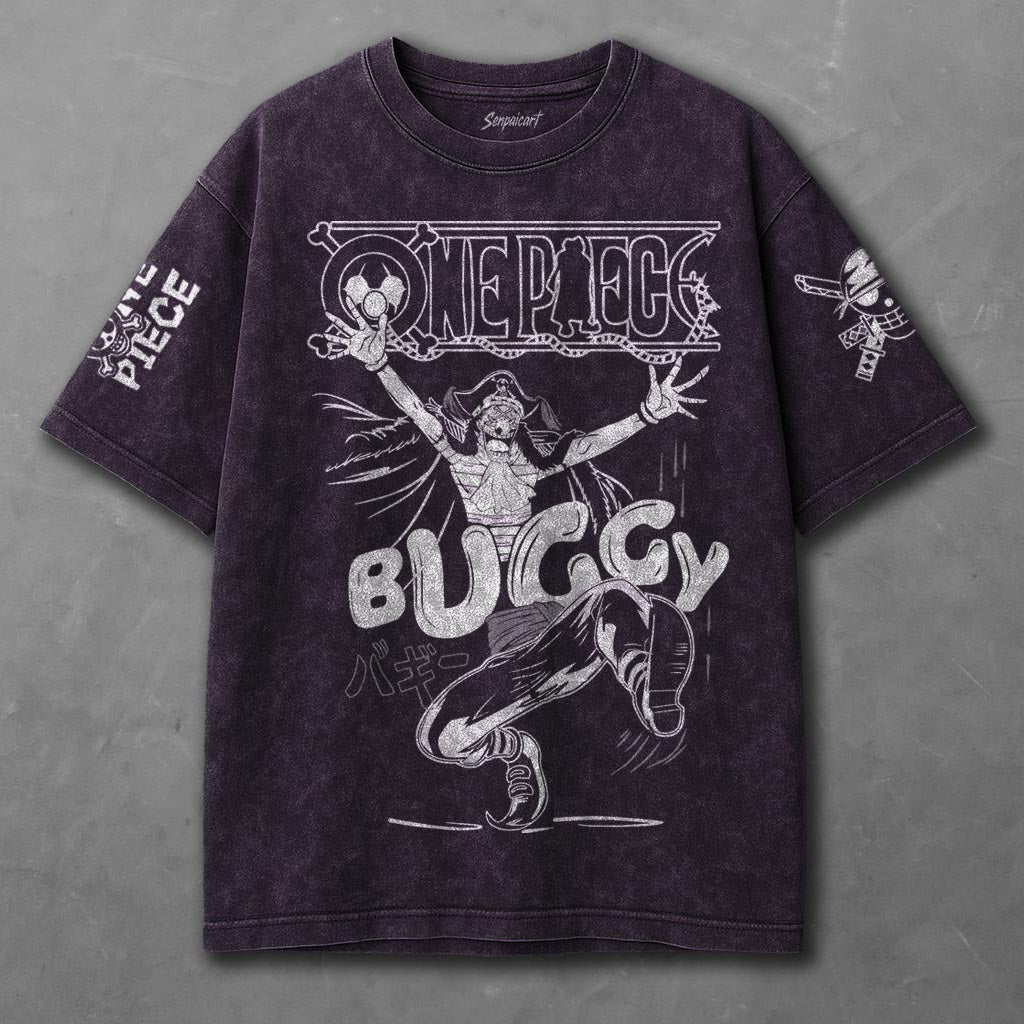 One Piece Relaxed Violet Washed T-shirt
