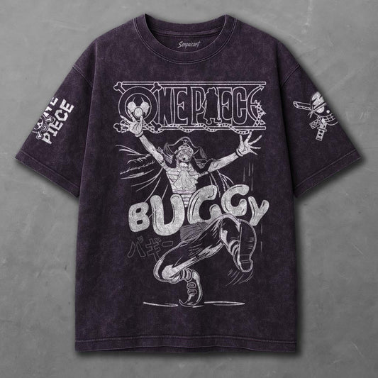 One Piece Relaxed Violet Washed T-shirt