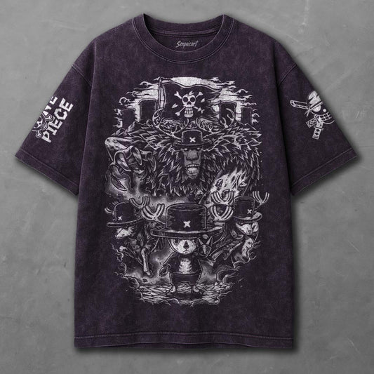 One Piece Slouchy Violet Washed T-shirt