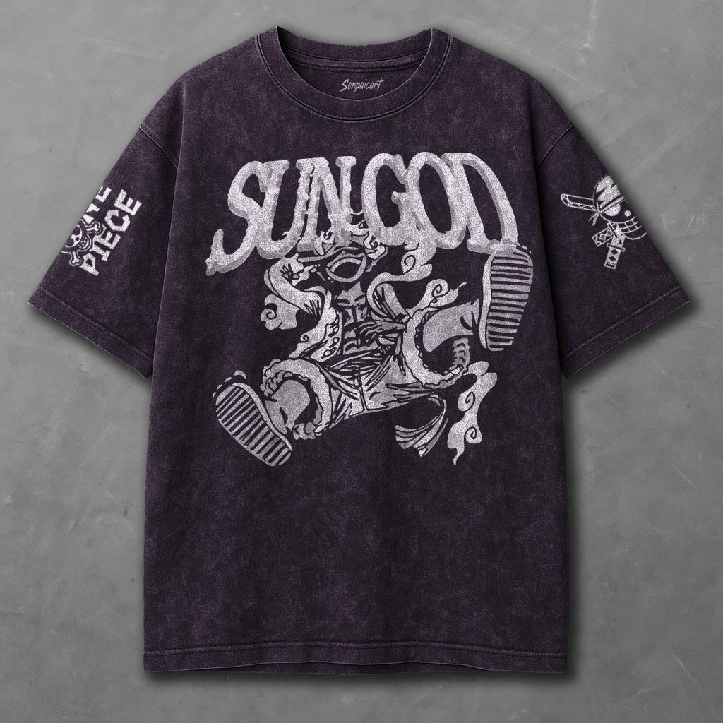 One Piece Billowy Violet Washed T-shirt