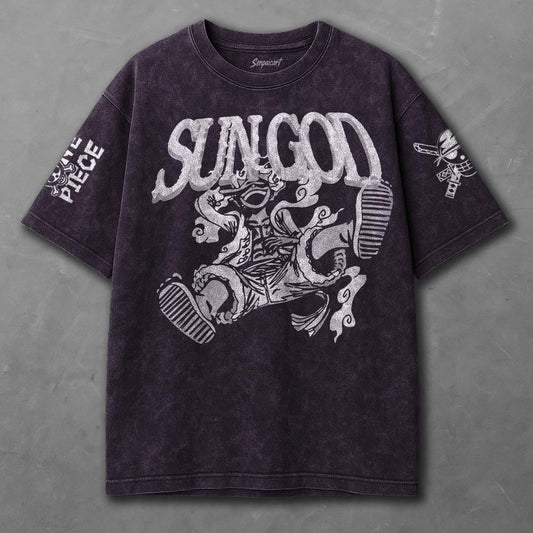 One Piece Billowy Violet Washed T-shirt